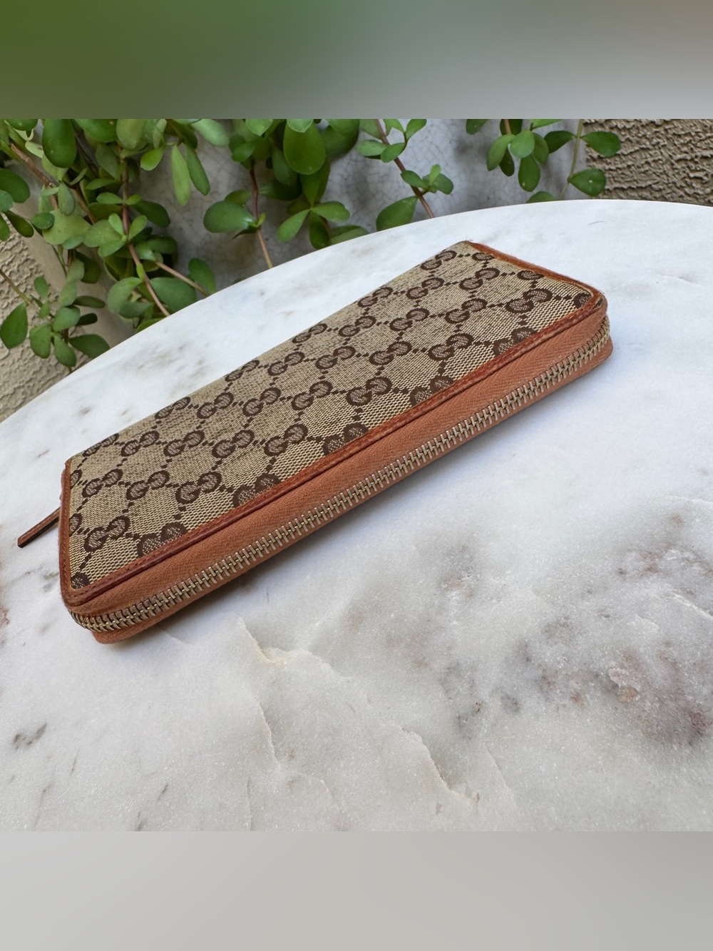 SOLD Gucci GG Canvas Long Zippy Wallet - Picture 14 of 15